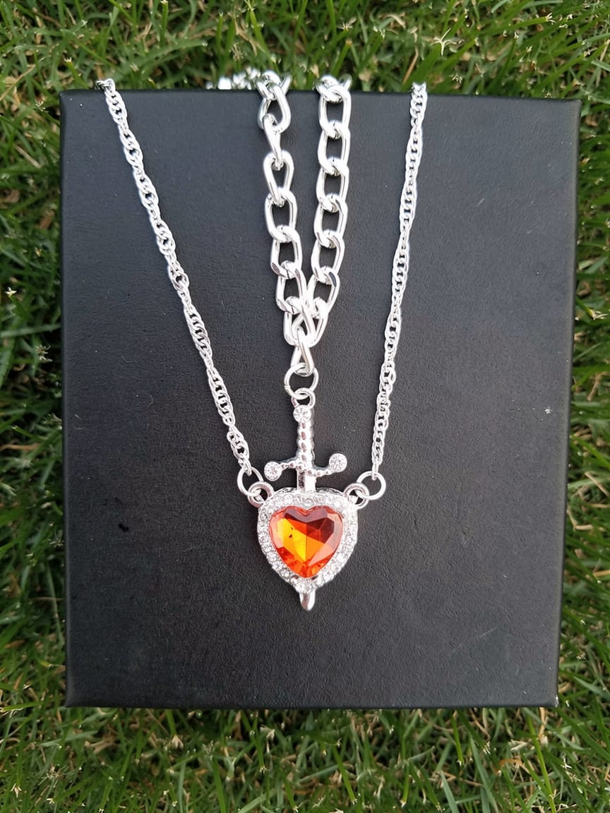 Heart and Sword Necklace Set | Meaningful Couple Gift