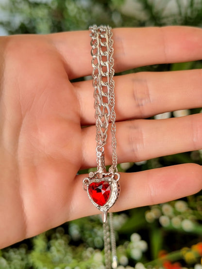 Heart and Sword Necklace Set | Meaningful Couple Gift