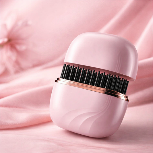 Mini Wireless Hair Straightening Brush – Rechargeable Travel Styler for Quick Touch-Ups & Frizz Control